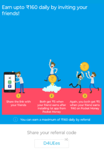 Pocket Money referral Code