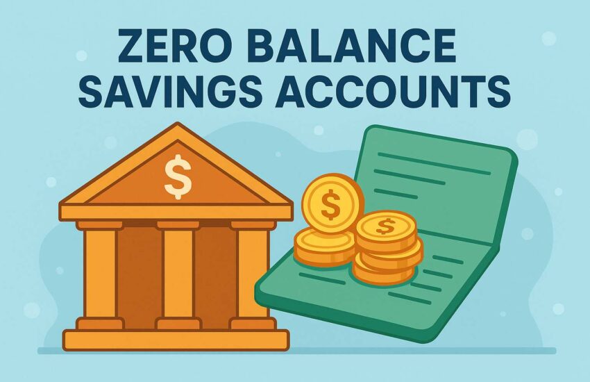 top Zero balance savings account