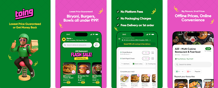 Toing App Referral Code “C0E27C1”: Get Rs. 50 on Signup