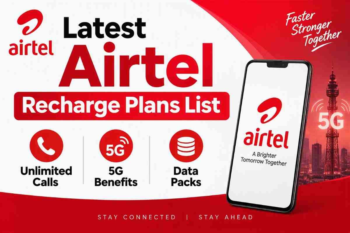 Airtel Recharge Plans List New 2026